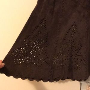 Vintage Margaret Godfrey suede skirt